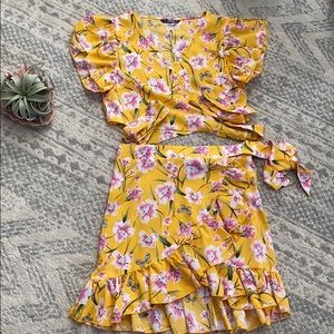 Women's two piece skirt set